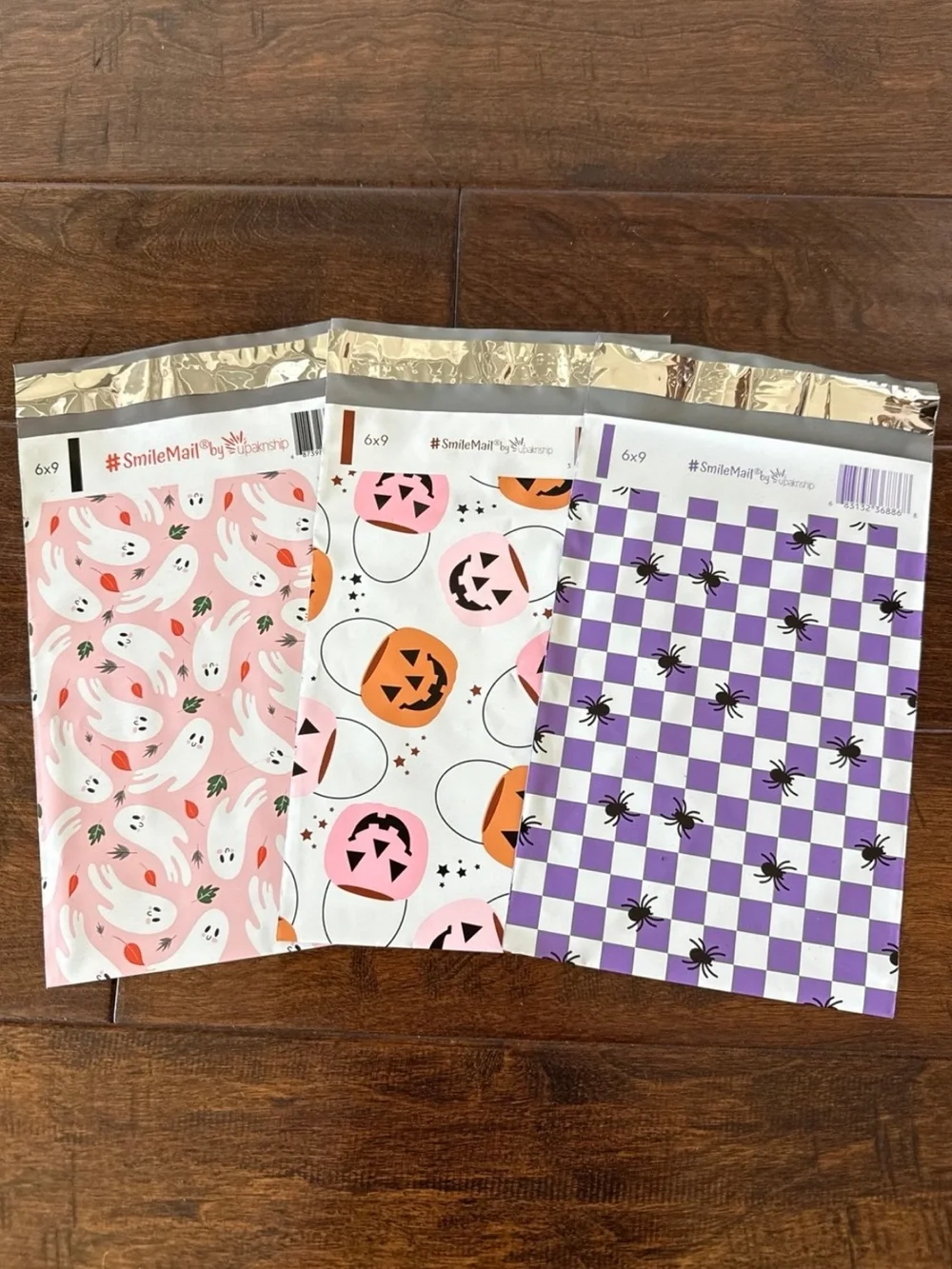 50 Pack - 6x9” Super Cute Mix of 3 Halloween Poly Mailers